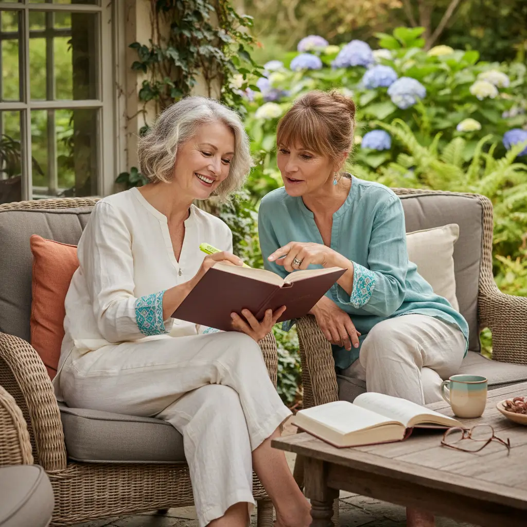 Peaceful outdoor reading